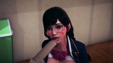 DVA licks cock and gets cum on face