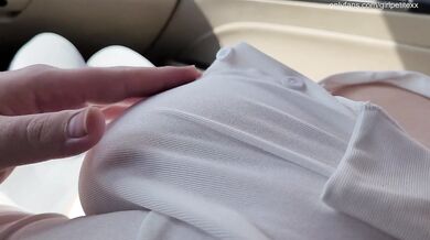 Amateur Public Touching Big Natural Tits after College 18+