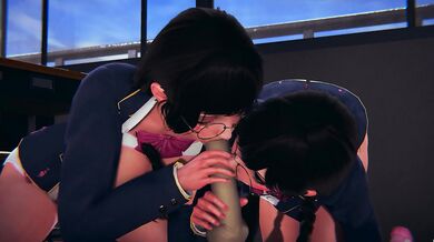 Two DVA lick and suck your dick