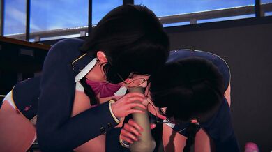 Two DVA lick and suck your dick