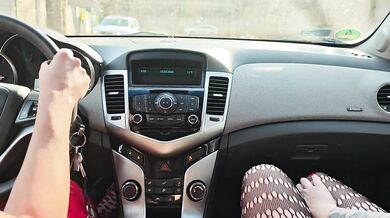 Polish. Adventures of a Hitchhiker. A busty student gives a hard blowjob to a stranger in exchange for a ride home.