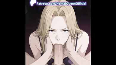 Blonde Waifu Blowjob Facial Cumshot – Big Tits Hentai Cosplay Deepthroat