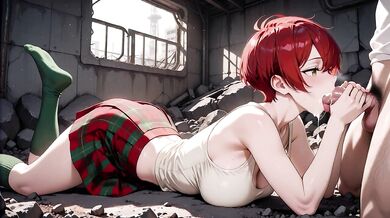 Redhead Anime Waifu Completely Breaks in Abandoned Factory – Begs for Mouth-Full Creampie Explosion