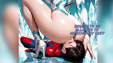 Emma Frost asked the Invisible Woman to keep an eye on you, and the situation took an interesting turn (feet fetish))