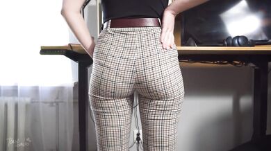 Watching Coworkers Ass In Tight Trousers VPL