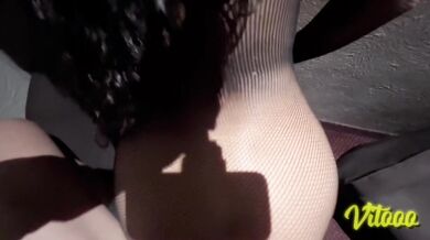 Sensual sex in hot lingerie - Natural body Latina