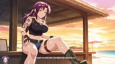 Revy x Rock Beach Bar Fuck at Sunset – Black Lagoon Hentai
