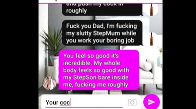 I chat with my stepmom to fuck in my parents' room