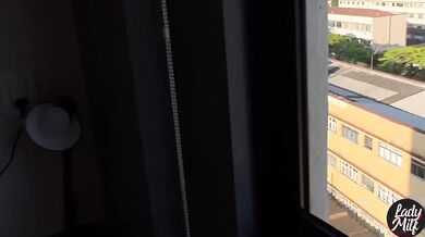 I took my clothes off in front of my neighbor and we fucked hot bareback
