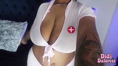 Slutty Nurse Video Call Dildo Pounded Vibe Buzzing Creamy Ending
