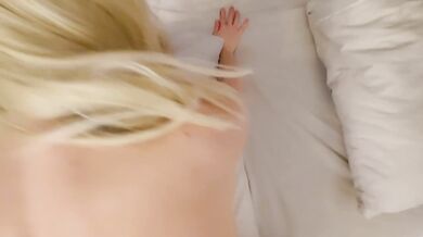From ass to mouth! Hard anal and deepthroat for a thick blonde with a juicy ass
