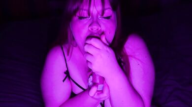 Ahegao Blowjob with a toy