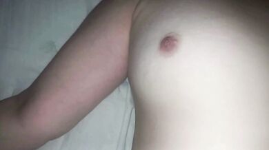 Squirting all over my redhead's beautiful pussy.