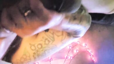 Pink haired BBW sucks my cock