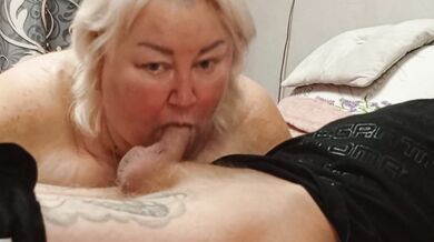 Stepmom sucks cock to get another batch of cum
