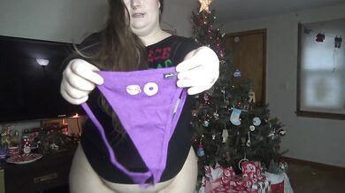 Courtney Christmas Panty Tryon 3