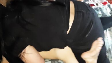 I fucked her tight wet pussy hard with a big black strapon - Lesbian_illusion