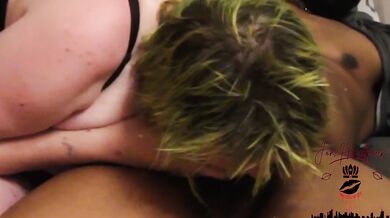 Emo Chick With Huge Tits Gets Tit Fucked & Pukes In Her 1st Porn Interview. We Hired This Throat Slut