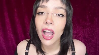Drooling Long Tongue JOI with Countdown CUM IN MY MOUTH!
