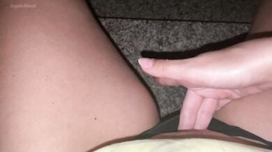 POV My parents were home and I was so excited I had to have an orgasm on the steps