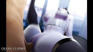 [Compilation] Ashe and Widowmaker Taking GIant Dick Balls Deep [Grand Cupido]( Overwatch )