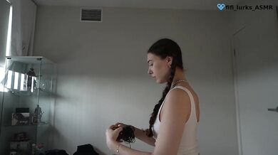 POV GF RP ASMR ‍ ear massage, blowing, licking handjob & riding you