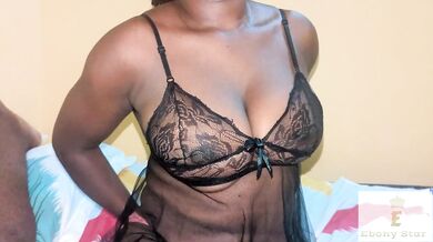 Excited Ebony Star enjoys herself on a big black cock, part 2