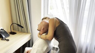 I lied to my husband that I was on a business trip, but I was fucking my boss in the hotel