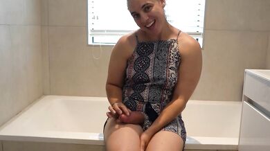 Stepmom Shows You Her Massive Girlcock and Cums all Over Yours