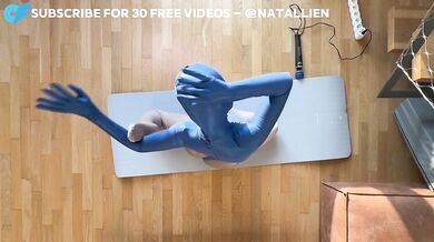 Zentai Catsuit Yoga Stretching - Girl Mastrubation