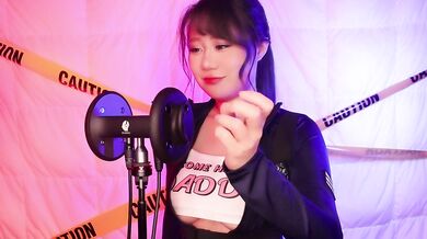 ASMR Hot Girl Policewoman Checking Your Ear | Ear Eating & Mouth Sound