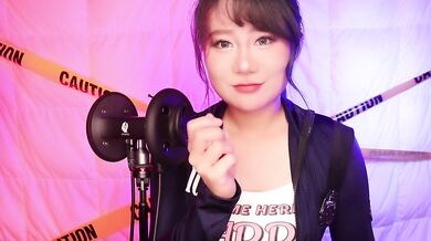 ASMR Hot Girl Policewoman Checking Your Ear | Ear Eating & Mouth Sound