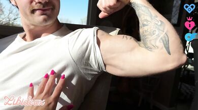 Rubbing his oiled body, edging his hard cock, feeding him cum - female POV - MISTRESS LIBIDEUX