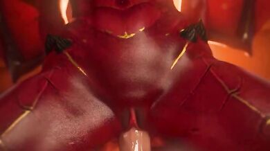 OC Succubus by SFMPOV in an orgasmic cowgirl
