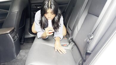 MY GIRLFRIEND GETS HORNY IN MY CAR AND MASTURBATES.