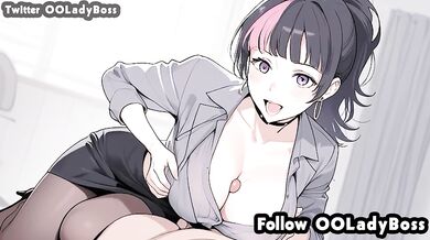 Hoshi Kirara blow job for her boss hentai from Jujutsu Kaisen by ooladyboss