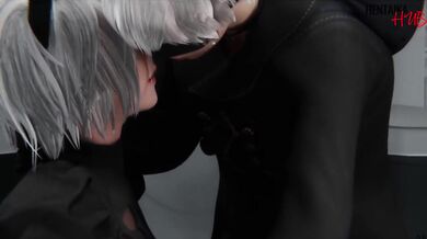 3D Hentai porn with Final Fantasy Tifa and B2 Nier Automata