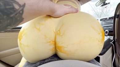 Made Stepbro Hard with My Big Ass on his Cock Humping in the Car