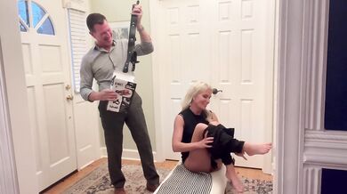 Milf Tatiana Gets Frog Tied And Fucked Hard