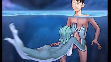 Summertime Saga Gameplay | Fucking Agua Girl Tight Wet Pussy Under Water | Aqua Girl Scene