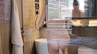 VOYEUR Hot Wife Morning at Hotel Room
