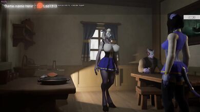 The draenei girl was surprised by the huge penis. 3D Hentai