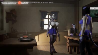 The draenei girl was surprised by the huge penis. 3D Hentai