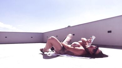 Masturbating in a beautiful spot