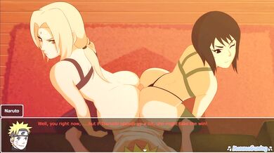 Living With Tsunade 0.44 [14] Tsunade X Shizune Sexy ""Yoga"" Class