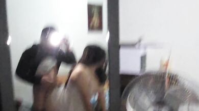 Big tits creampie fills school corridors