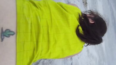 MILF has Outdoor Sex on Public Beach – gives blowjob, gets fucked bareback doggie style