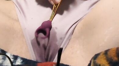 Close Up Masturbation Clip POV Pussy N Vibrator Clip 11