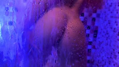 perfect bunny climax floods shower with thick cum