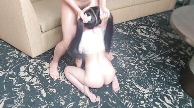 My Boyfriends Bully Face Fucking My 18yo Throat Before I Kiss My BF Later